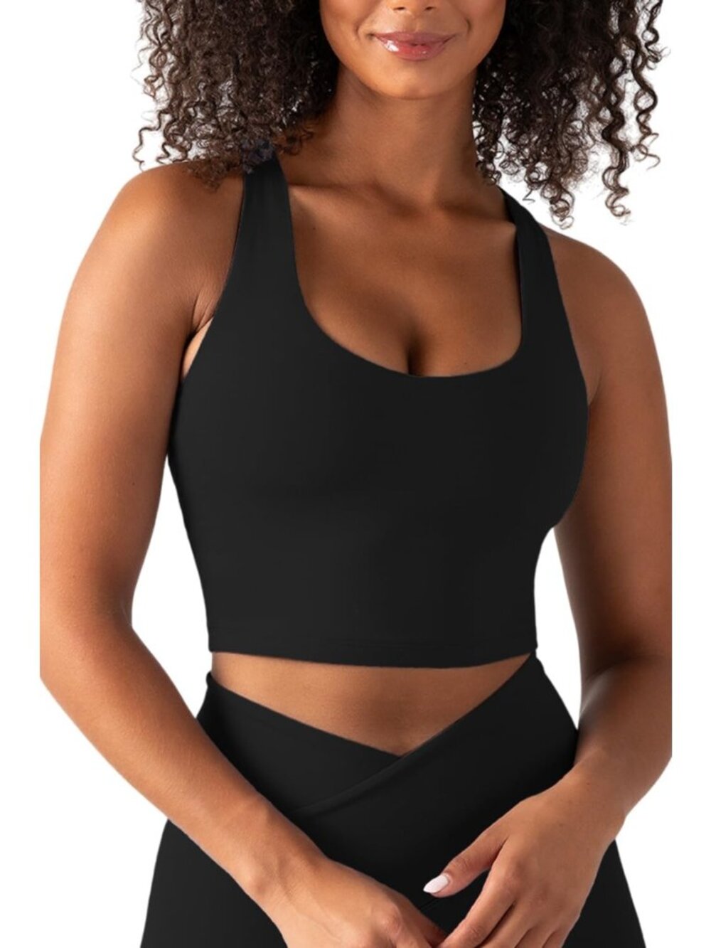 Active Sports Bra Tank Top for Women, Built-in Bra, Racerback, Removable Cups